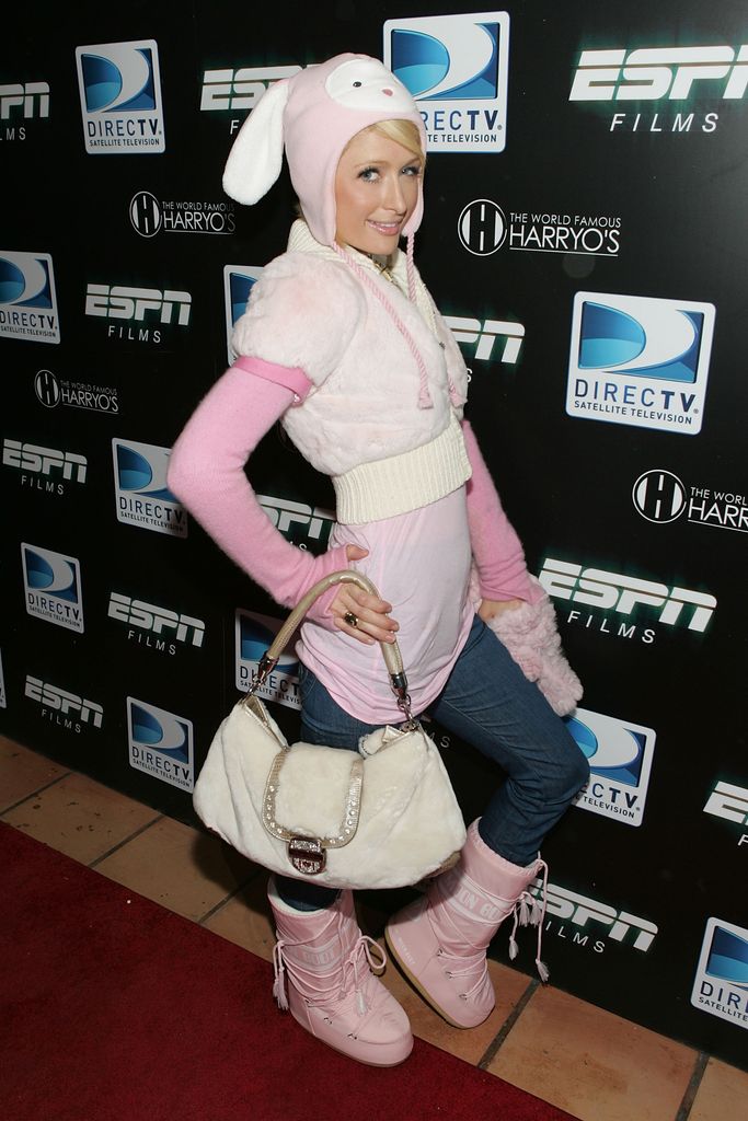 Paris Hilton in Moon Boots