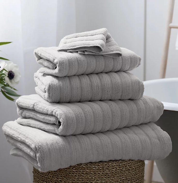 the white company grey towels 