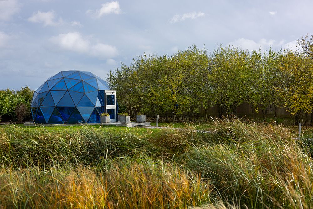 The wellness dome at The Glass House Retreat