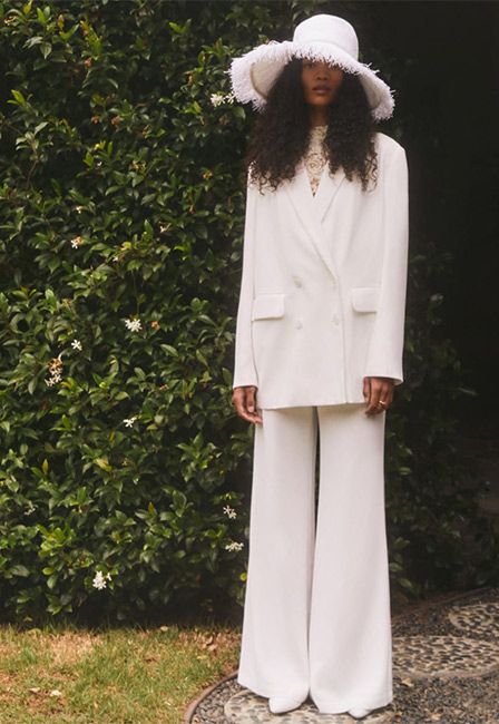 Reformation white suit