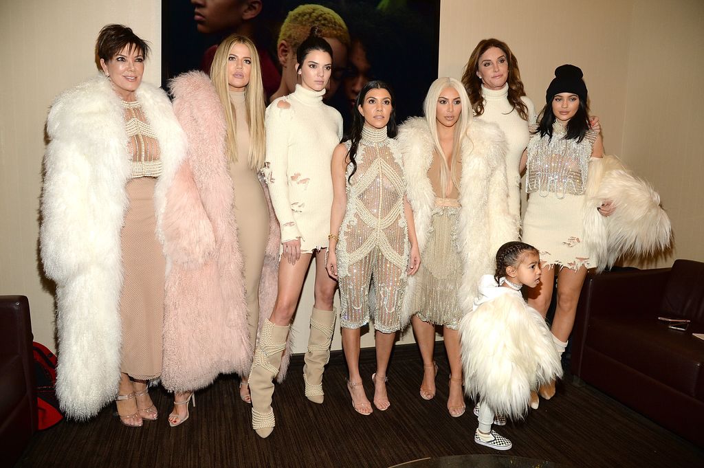 Caitlyn Jenner with the Kardashians in 2016