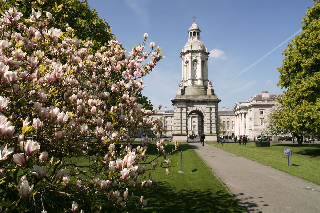 Trinity College Dublin Campanile, most prominent tourist attractions in Dublin.