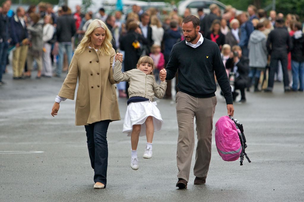 Princess Ingrid Alexandra of Norway Attends Her First Day at Schoo