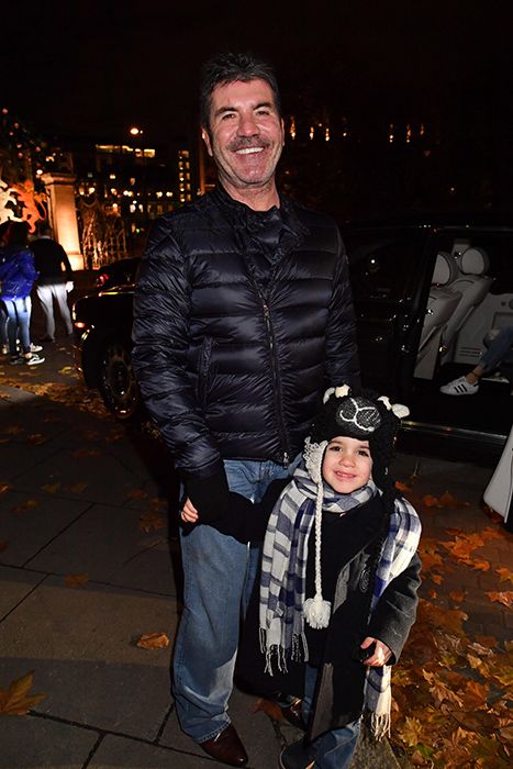 simon cowell and son eric at winter wonderland
