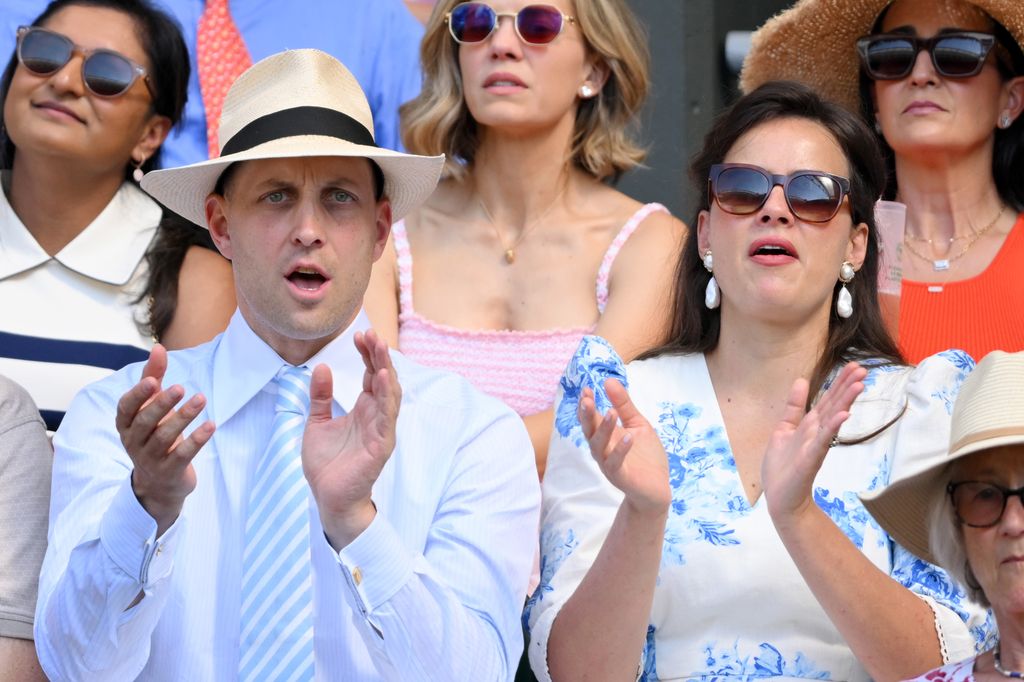 sophie winkleman and husband lord frederick windsor at wimbledon on day 12