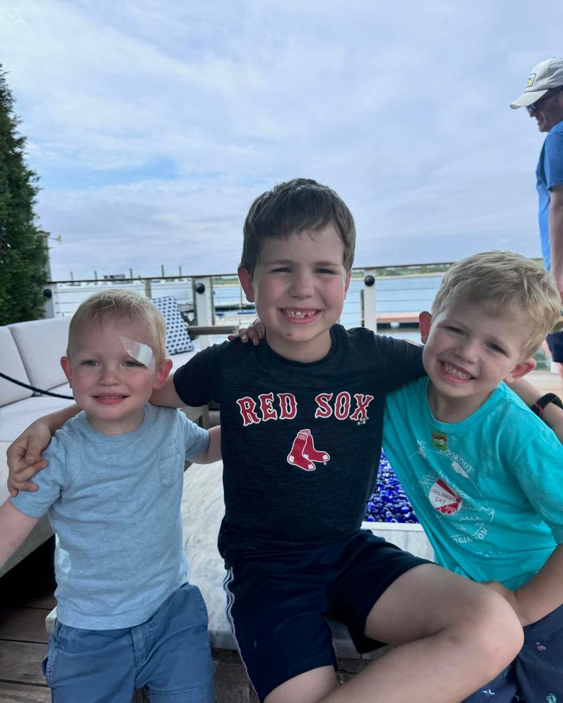Dylan Dreyer's sons at home following Rusty's accident 