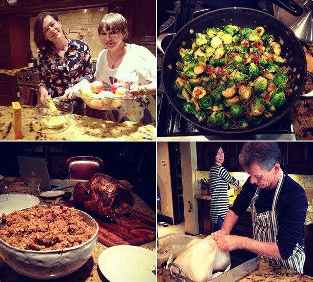 Milla Jovovich Thanksgiving Twitter photos
