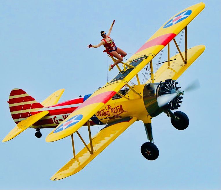 Kay's wing walk inspired her to do more things out of her comfort zone