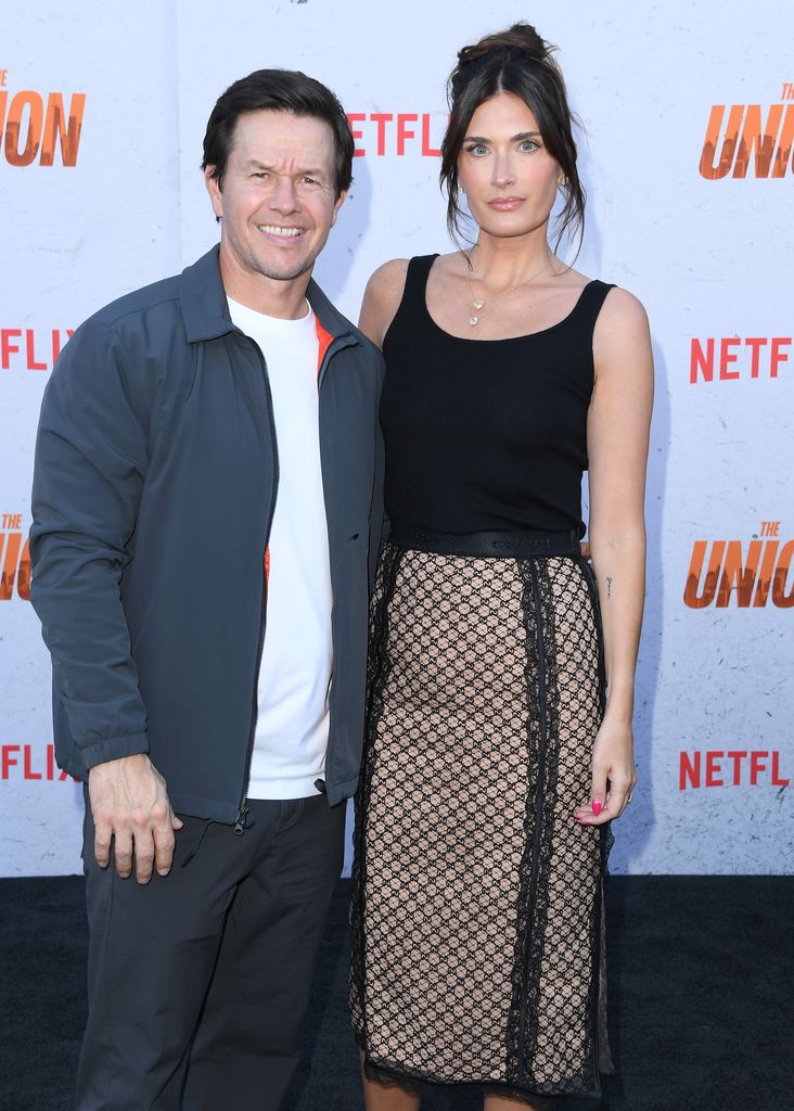 Rhea Durham, Mark Wahlberg arrives at the Los Angeles Premiere Of Netflix's "The Union" at The Egyptian Theatre Hollywood on August 12, 2024 in Los Angeles, California
