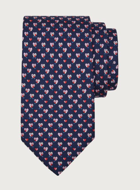 valentines day gifts for him heart silk tie