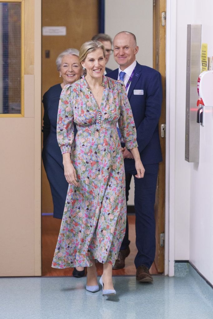 The Duchess of Edinburgh during a visit to the Paediatric Neurosciences Ward at Leeds Children's Hospital