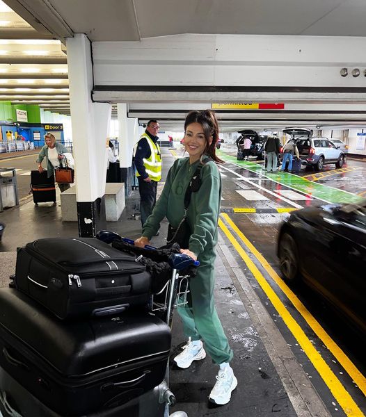 michelle keegan at airport