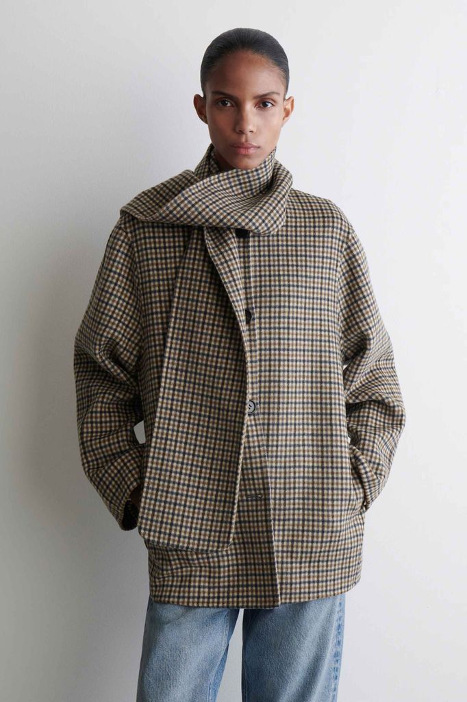 cos scarf coat