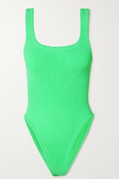 hunza g green swimsuit