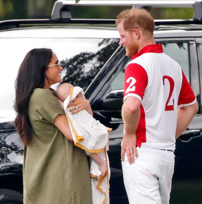 prince harry and meghan with archie