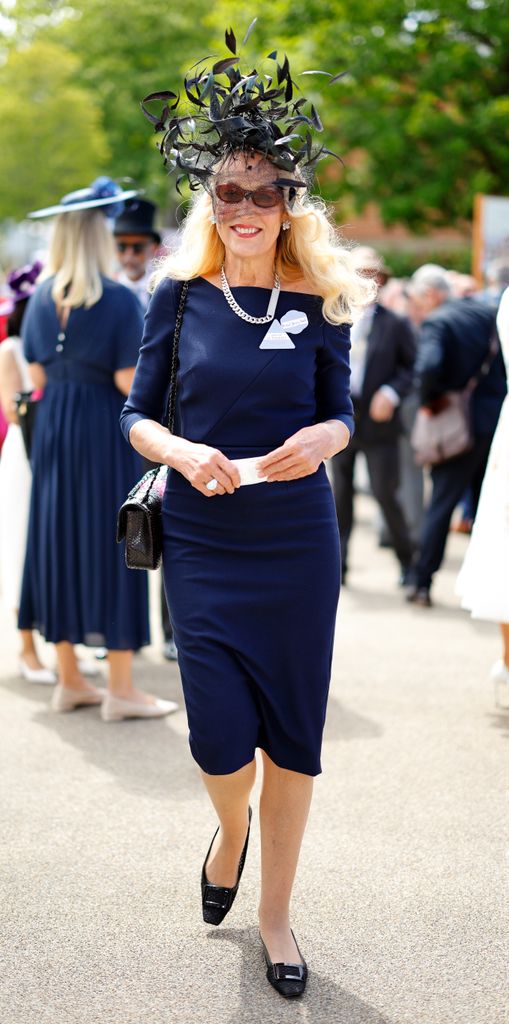 Jerry Hall attends day three 'Ladies Day' of Royal Ascot 2024 at Ascot Racecourse on June 20, 2024 in Ascot, England. (Photo by Max Mumby/Indigo/Getty Images)