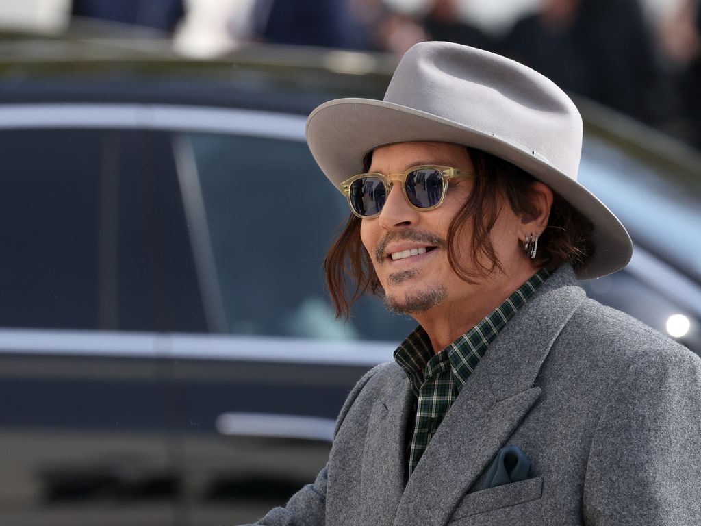 Johnny Depp attends the Christian Dior Womenswear Spring/Summer 2026 show as part of Paris Fashion Week on October 01, 2025 in Paris, France