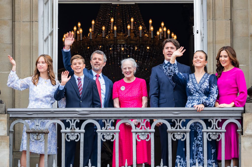 The Queen with her family members on King Frederick's birthday