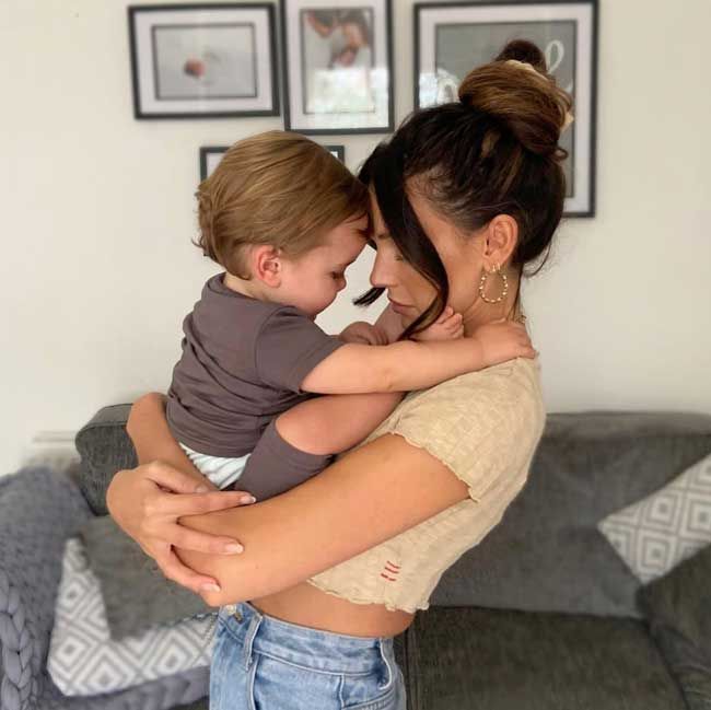 michelle keegan with cousin son brody