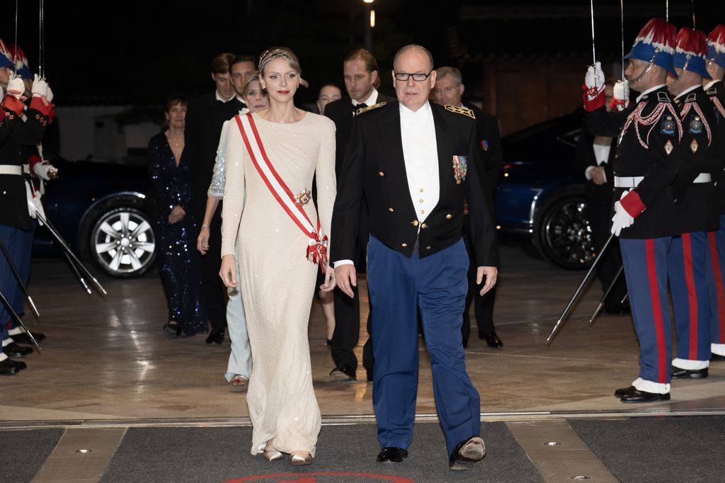 Prince Albert II of Monaco and Princess Charlene of Monaco attend the Gala at the Grimaldi Forum during the Monaco National Day 2025