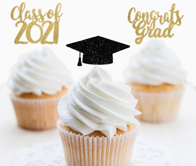 Grad cake toppers