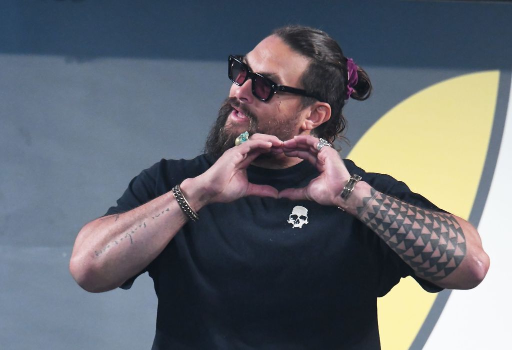 Jason Momoa attends a celebrity talk event during Osaka Comic Con on May 5th 2024