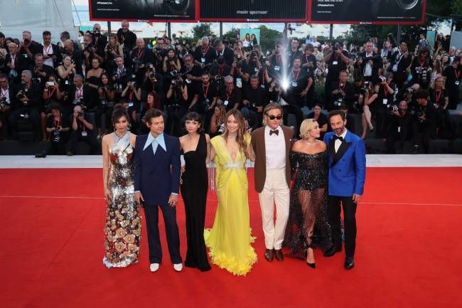 The cast of Dont Worry Darling at the Venice Film Festival