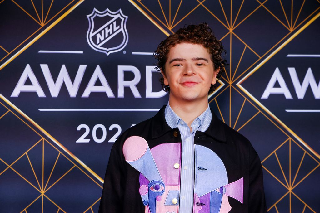 Actor Gaten Matarazzo arrives prior to the 2024 NHL Awards at BleauLive Theater at Fontainebleau Las Vegas on June 27, 2024 