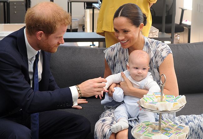 prince harry with meghan and archie