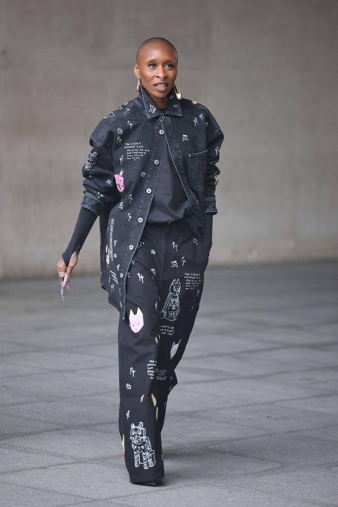  Cynthia Erivo at BBC Radio Studios promoting new movie 'Wicked: For Good' on November 10, 2025 in London, England
