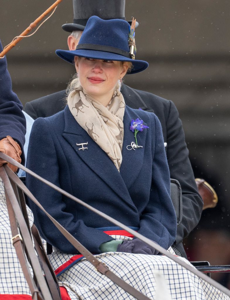 Lady Louise Windsor competing in The Coaching Marathon during the 2023 Royal Windsor Horse Show