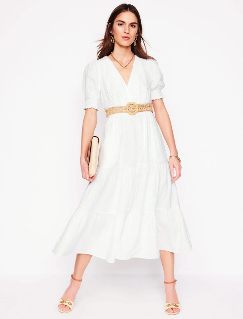Boden white dress