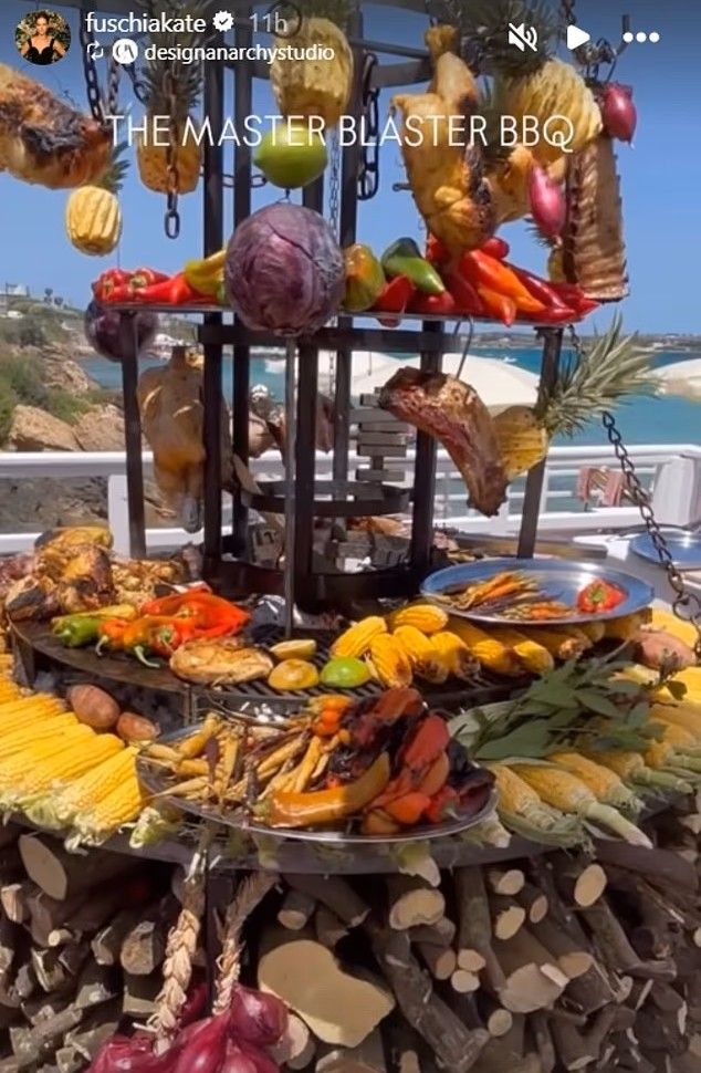 tiered BBQ