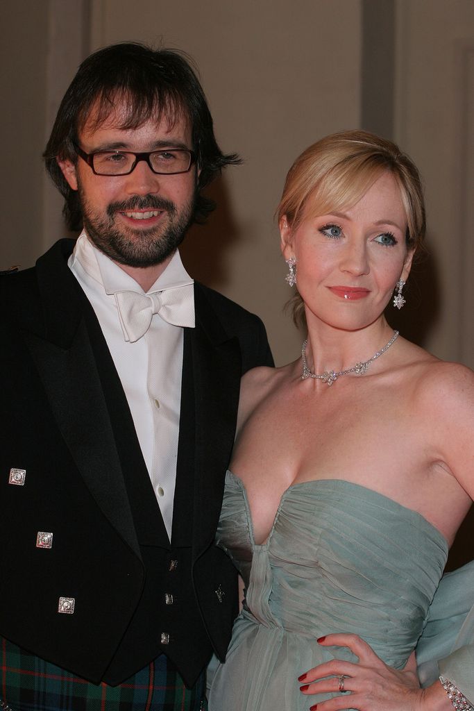 JK Rowling and husband Neil Murray during Raisa Gorbachev Foundation Party 