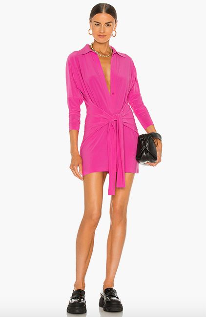 Revolve hot pink mini dress