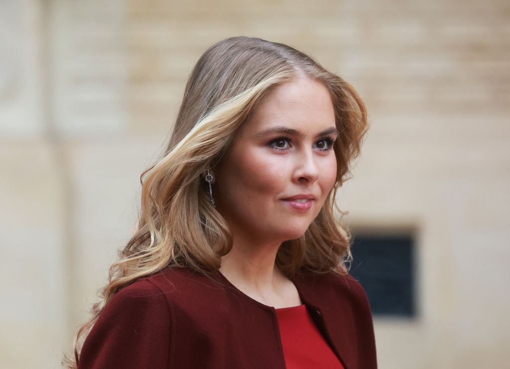 Princess Catharina-Amalia wowed in ruby red