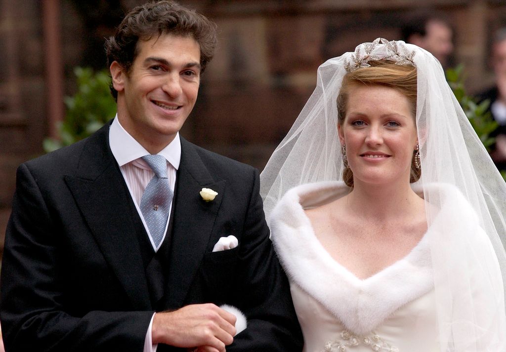 Lady Tamara and Edward van Cutsem on their wedding day in 2004