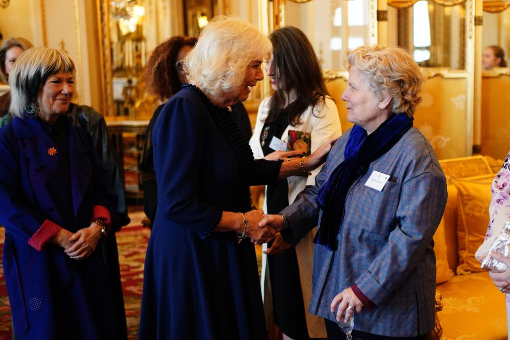 camilla greeting sandi toksvig 