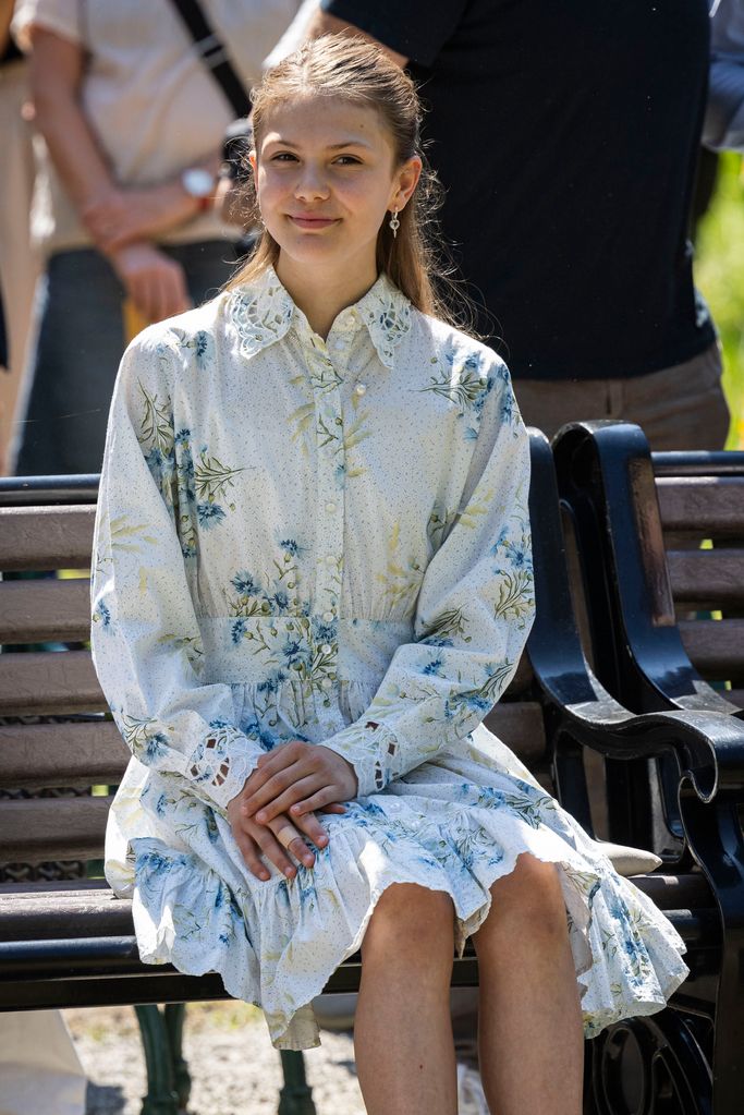 Princess Estelle of Sweden, 12, looks so grown up with long hair in new ...