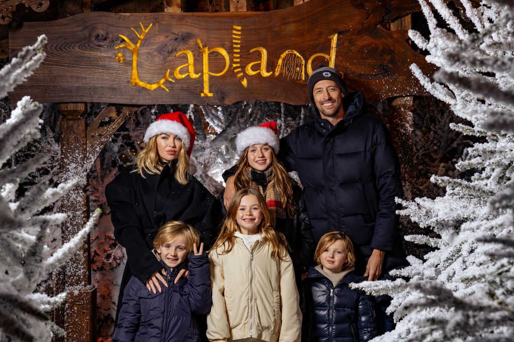 Abbey Clancy, Peter Crouch and family visit LaplandUK at Whitmoor Forest on November 26, 2023