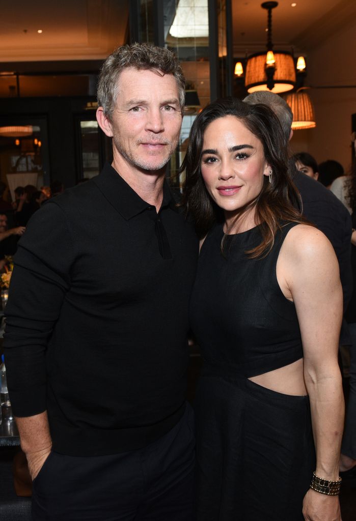 Shawn Hatosy and Kelly Hatosy attend Row K Entertainment celebrates the AFI Premiere of Dead Man's Wire with legendary filmmaker Gus Van Sant and cast at The Hollywood Roosevelt on October 25, 2025 in Los Angeles, California.