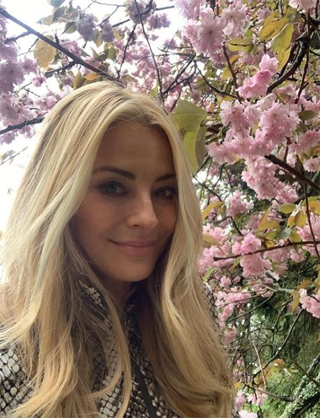 tess daly jumpsuit blossoming tree