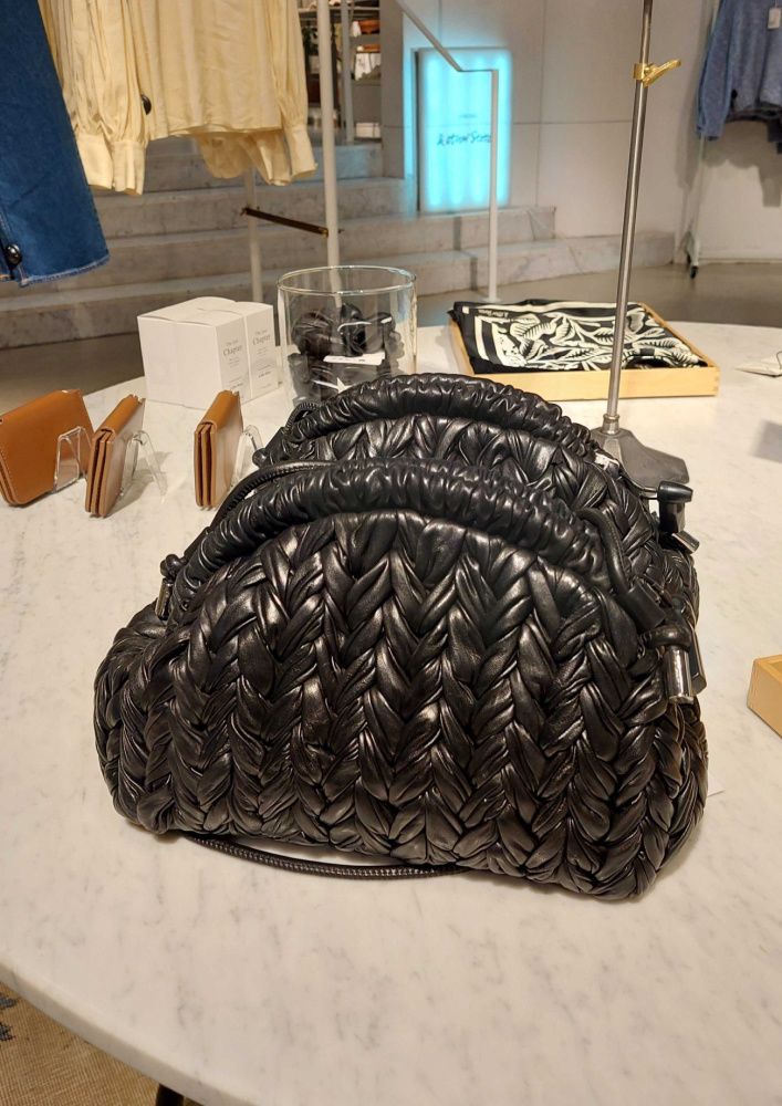 & Other Stories leather braided bag