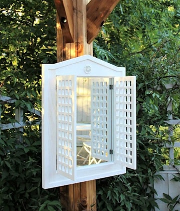 Etsy Garden Mirror with shutters