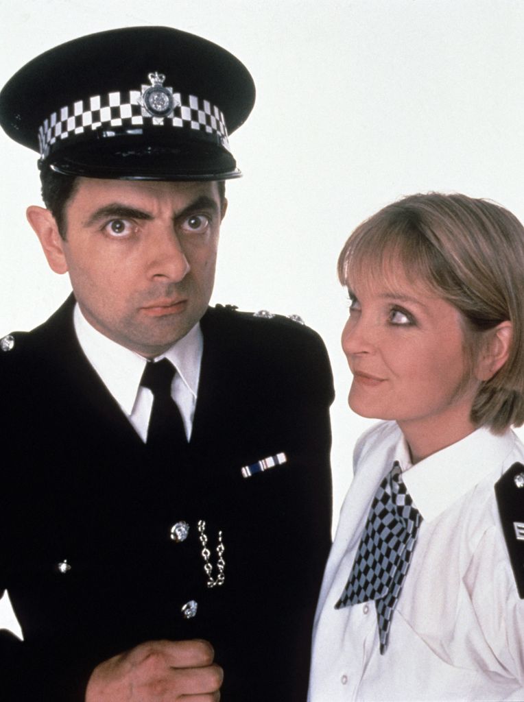 Rowan Atkinson and Serena Evans in The Thin Blue Line