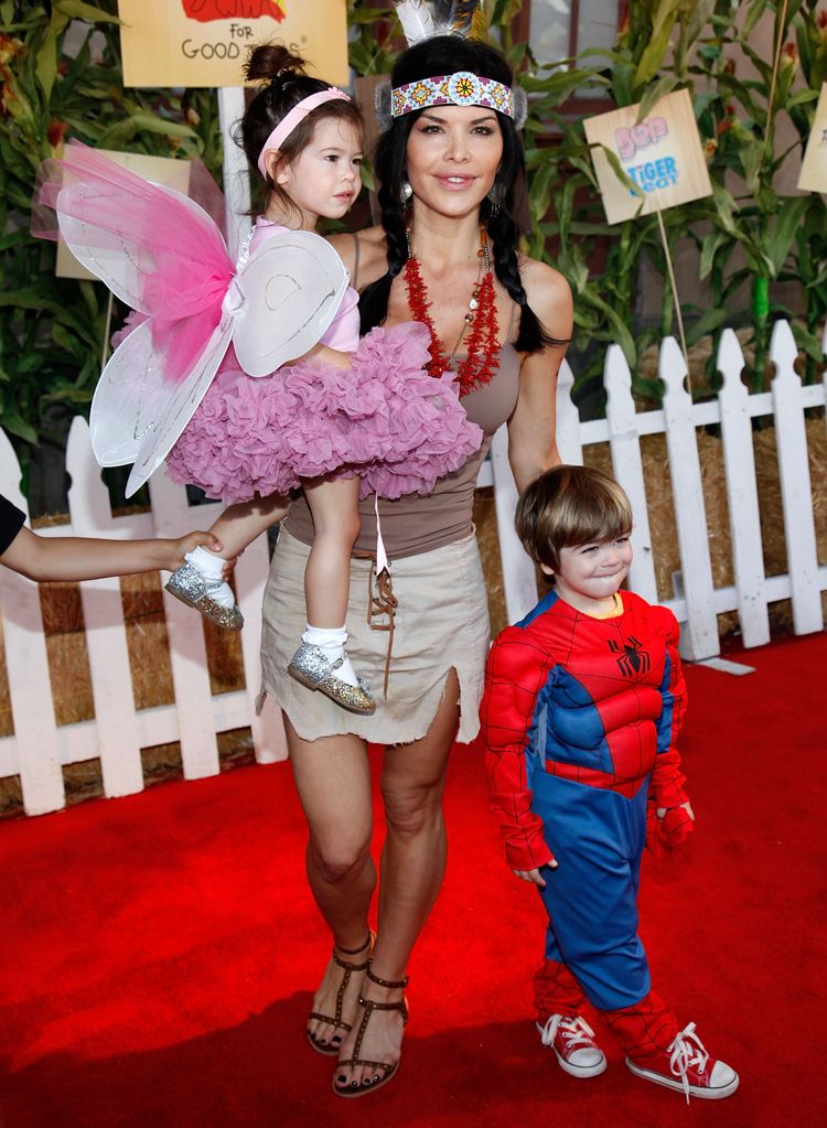 Lauren Sanchez and her children in 2009 
