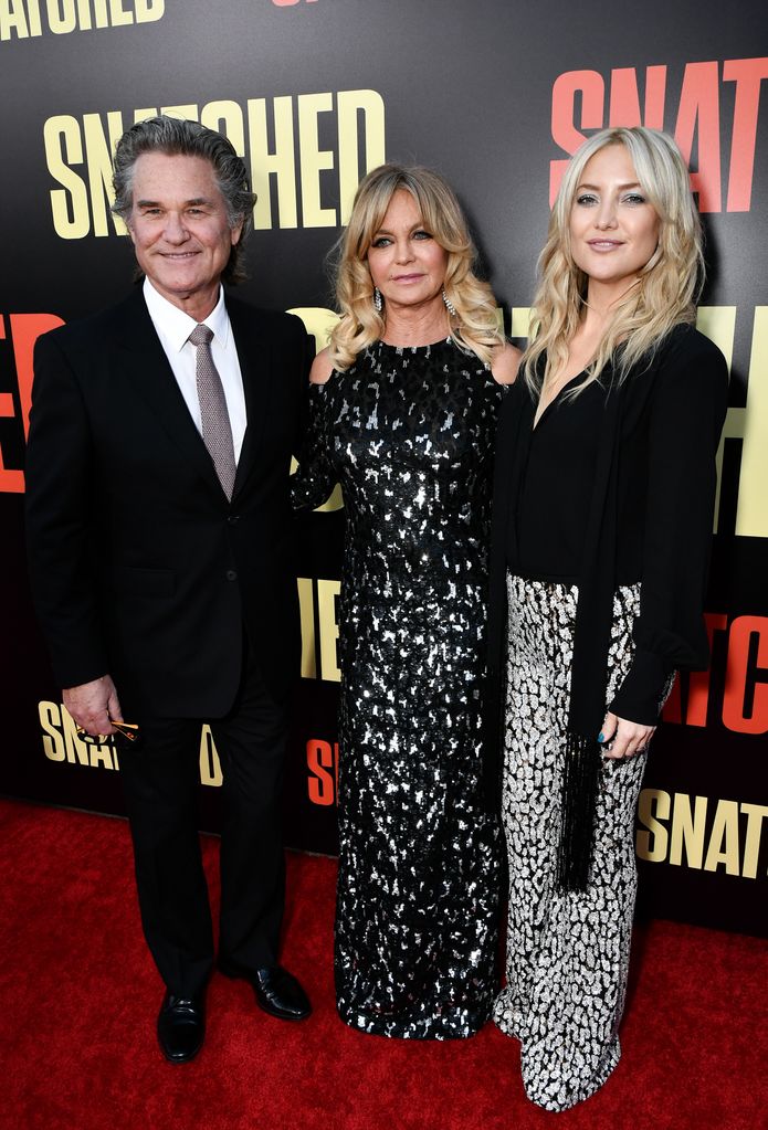 Kurt Russell, Goldie Hawn and Kate Hudson at the 'Snatched' film premiere, Los Angeles, 10 May 2017