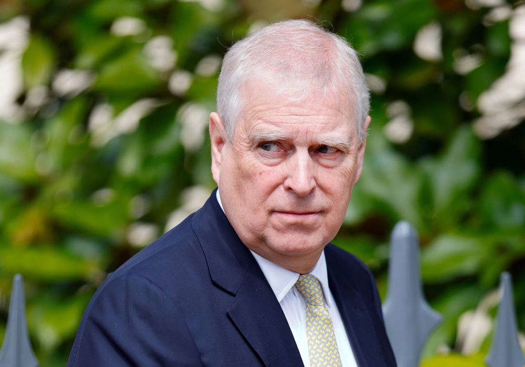 Prince Andrew, Duke of York attends the traditional Easter Sunday Mattins Service