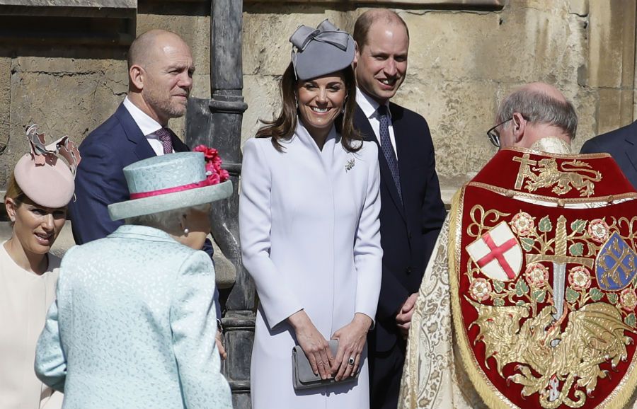 kate middleton smiling the queen