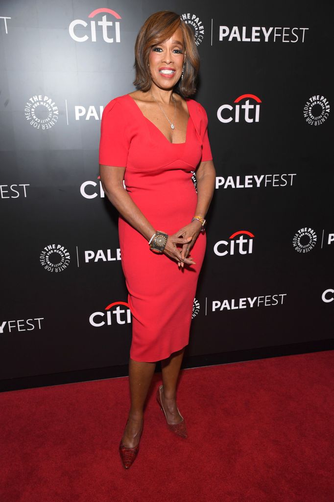 Gayle King wows in red dress